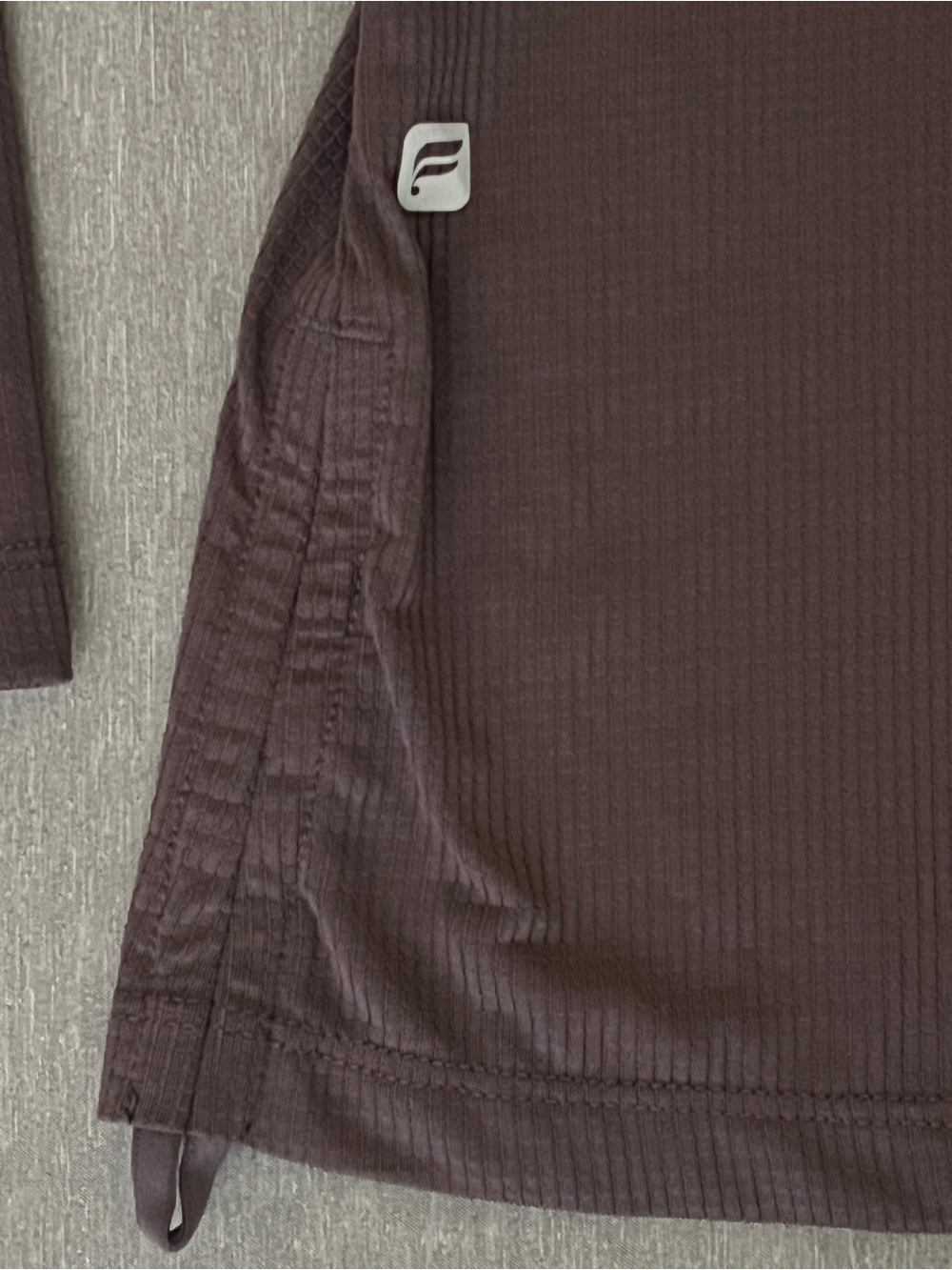 Fabletics Side Drawstring Adjustable Ribbed Active Workout Hoodie Size S - Picture 6 of 6